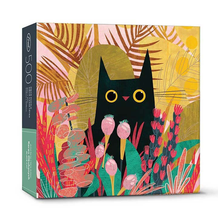 Puzzle 500 Piece - Black Cat for wholesale by Fred & Friends