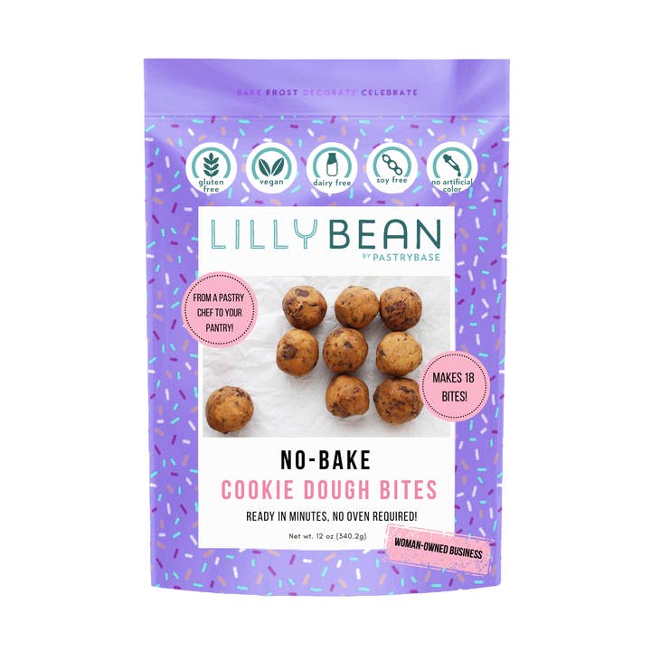 LillyBean Gluten-free No-Bake Cookie Dough Bites Mix for wholesale by LillyBean Baking
