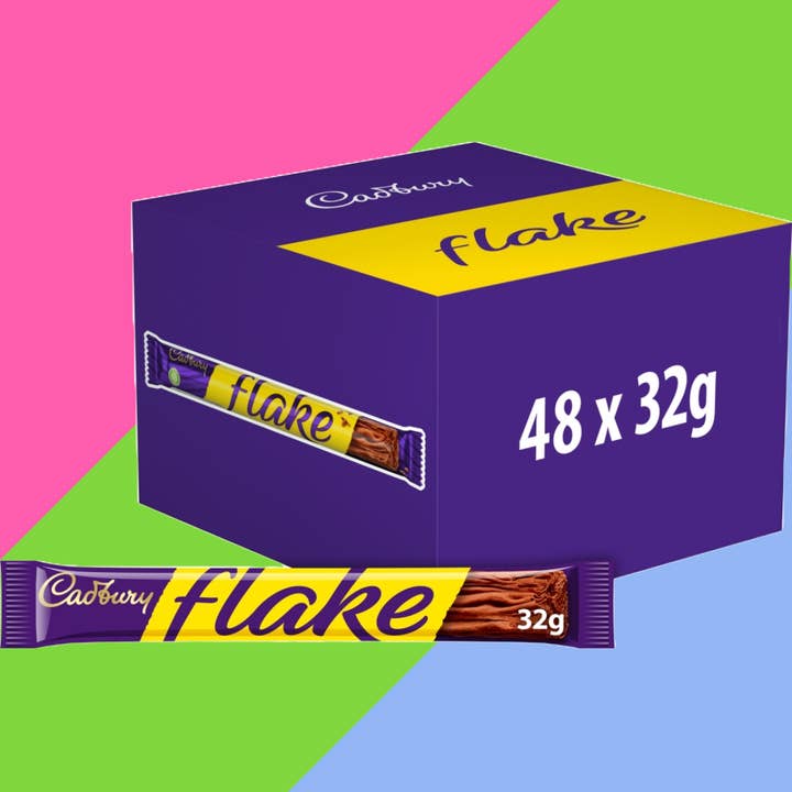 Gaffney's Sweets & Treats Wholesale - Wholesale Chocolate Bar - Cadbury Flake Chocolate Bar 48x32g