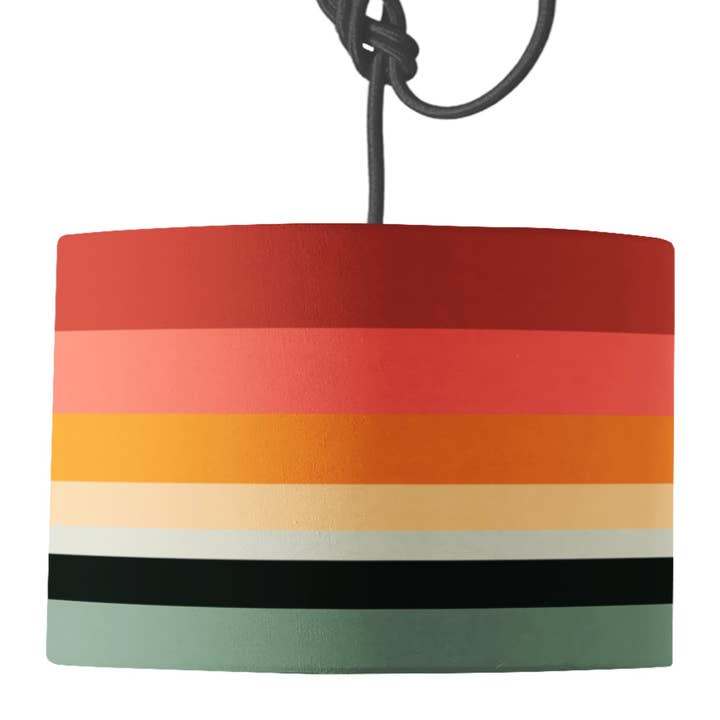 Abajur Toco Stripe por atacado de Mustard & Gray Ltd
