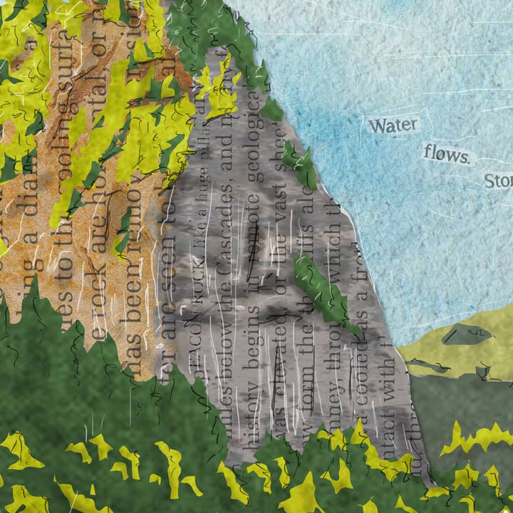 Found & Rewound - Wholesale Art Print - Beacon Rock - print2