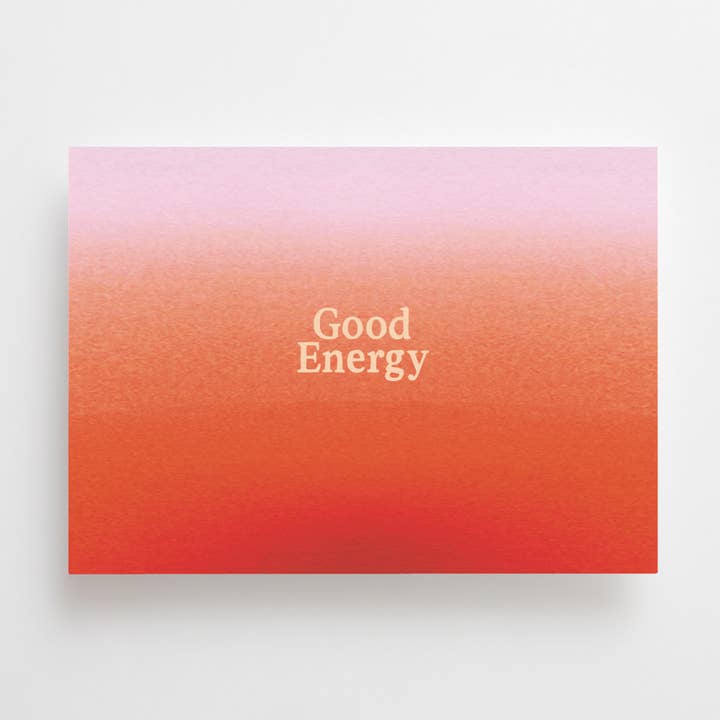 BONNE ÉNERGIE - CARTE POSTALE - pour la vente par Anna Cosma