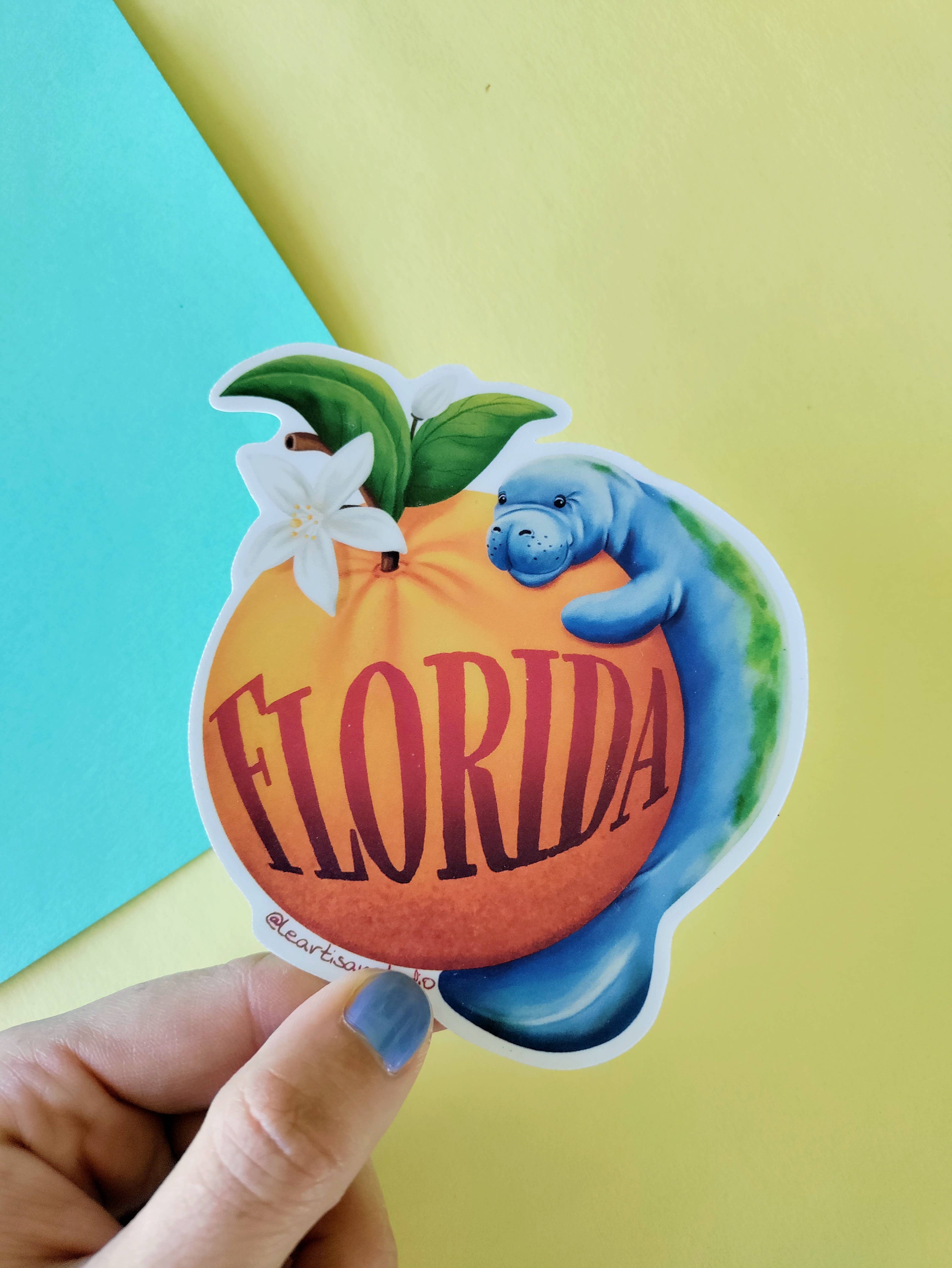 Cappy Trails - Vendita all'ingrosso Adesivo - Adesivo lamantino arancione2