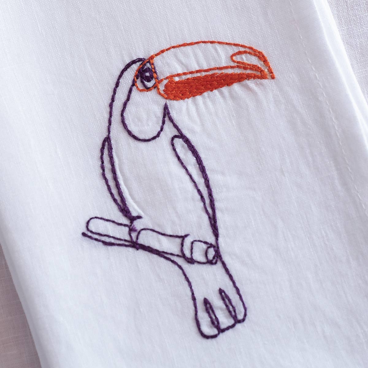 BUSATTI - Wholesale Dinner & Cloth Napkin - ITALIAN GARDEN - Set of 2 embroidered napkins7