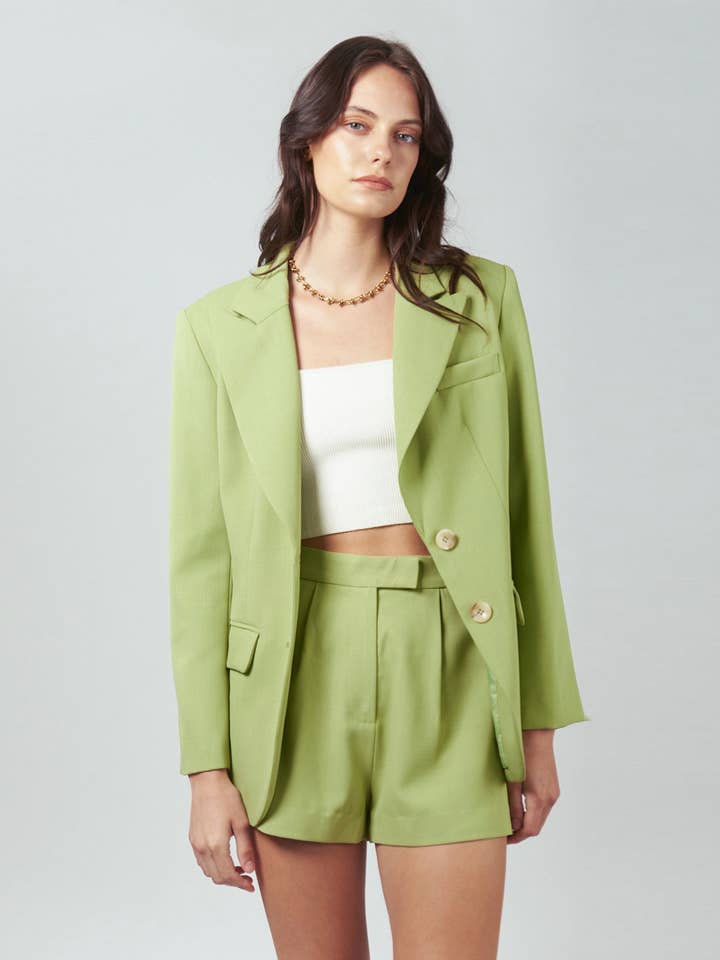 Gillian Blazer - Lime for engroshandel hos lakeyo
