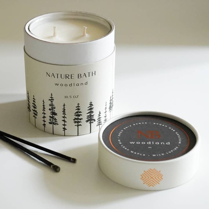 Ethics Supply Co. - Wholesale Jar/Filled Candle - Nature Bath Woodland Candle