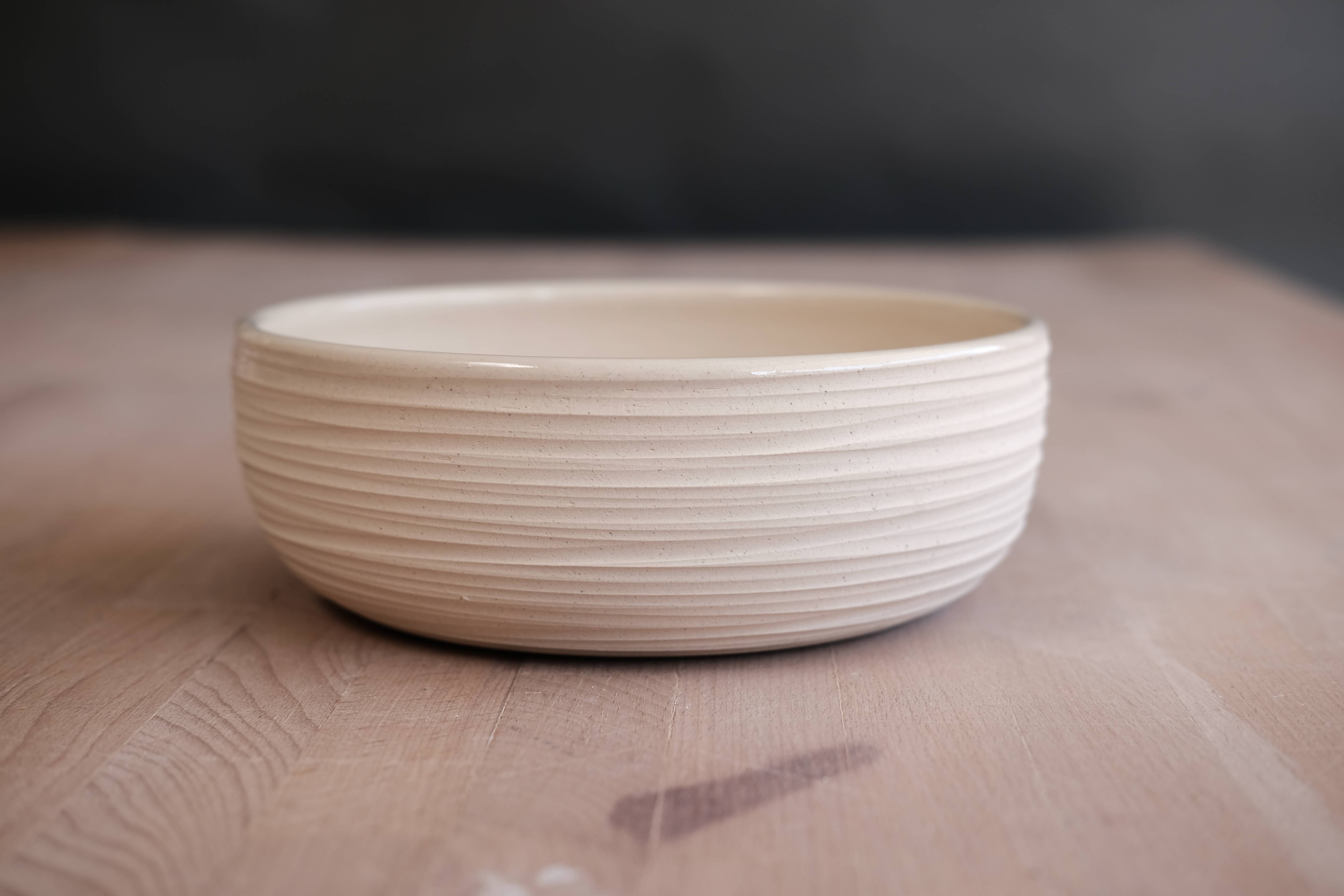 FHAR Studio - Wholesale Serve Bowl - dune - serving bowl - handmade porcelain4