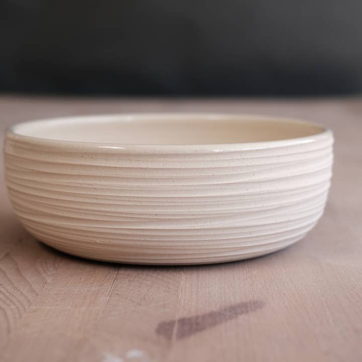 FHAR Studio - Wholesale Serve Bowl - dune - serving bowl - handmade porcelain4