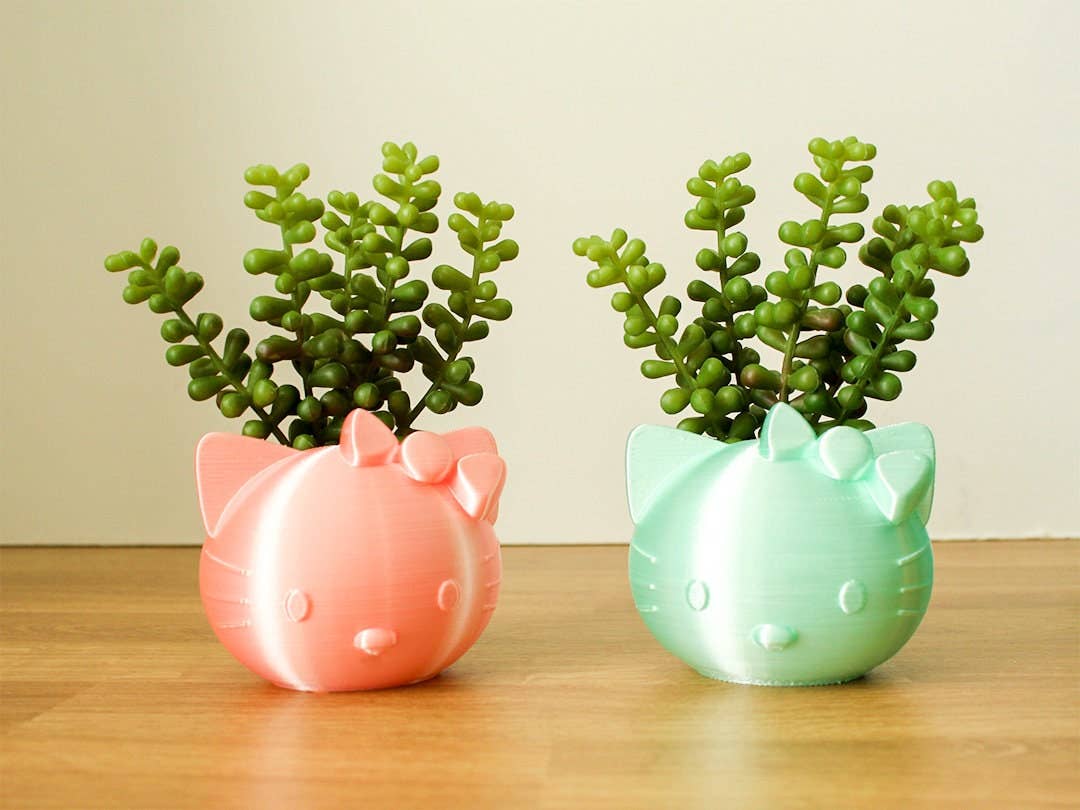 Clever Contraptions - Vente Pot - Vase à plantes succulentes Hello Kitty Cat Kitten7