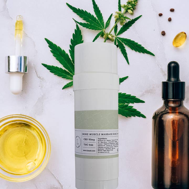 CBD-Muscle Rescue Balm -Arnica Muscle mend sports idea,yoga for wholesale by Lizush