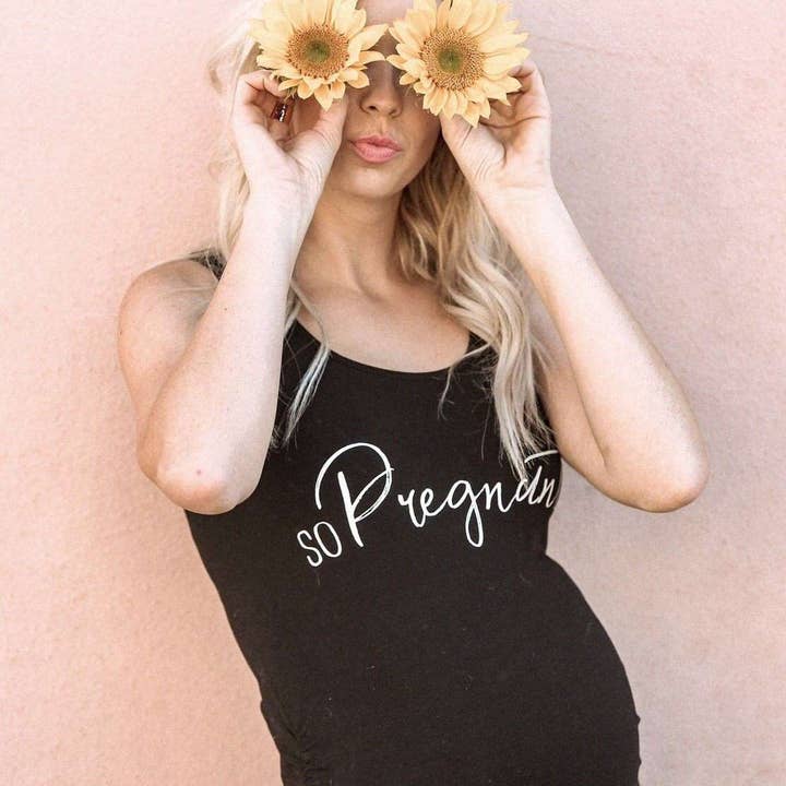 So Pregnant Maternity Tank Top for wholesale by to: little arrows