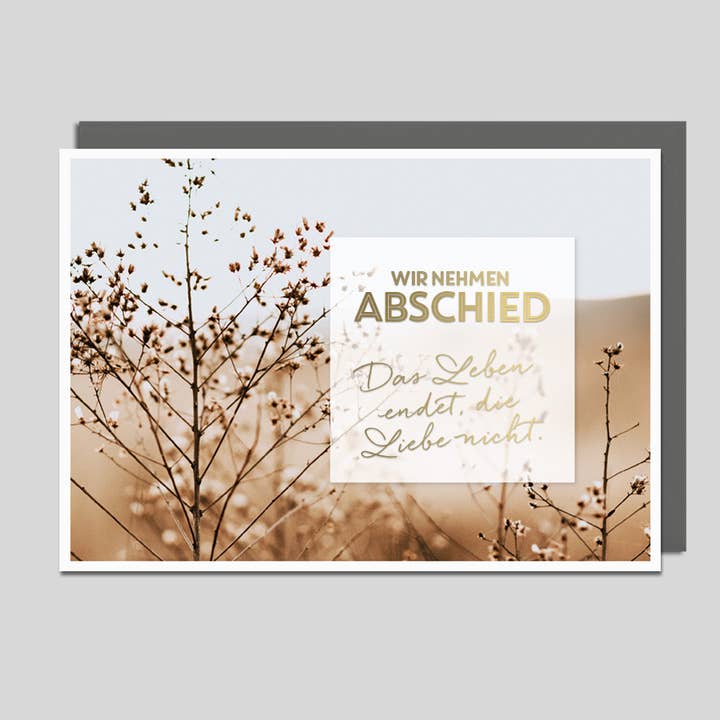 Michel-Verlag GmbH - Vente Carte de condoléances - Carte de condoléances au format paysage