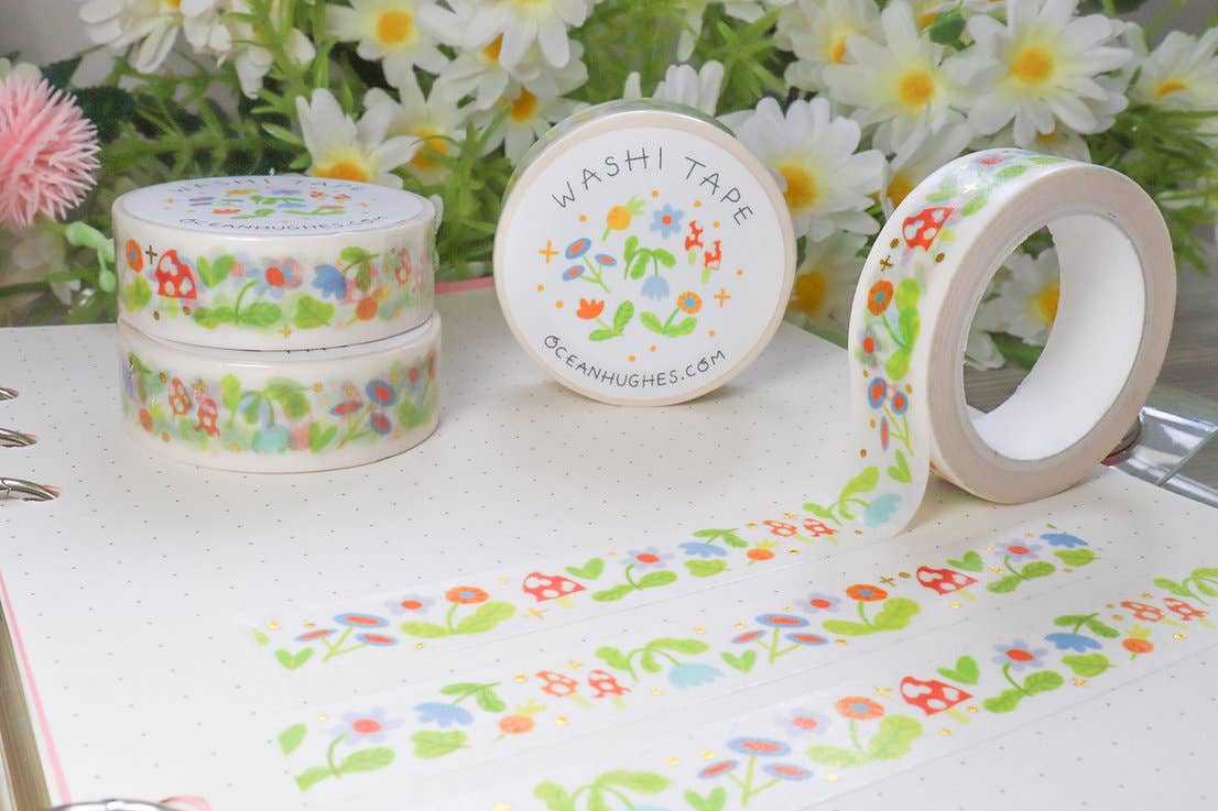 Wholesale Downton Abbey Floral Metallic Washi Tape for your store - Faire