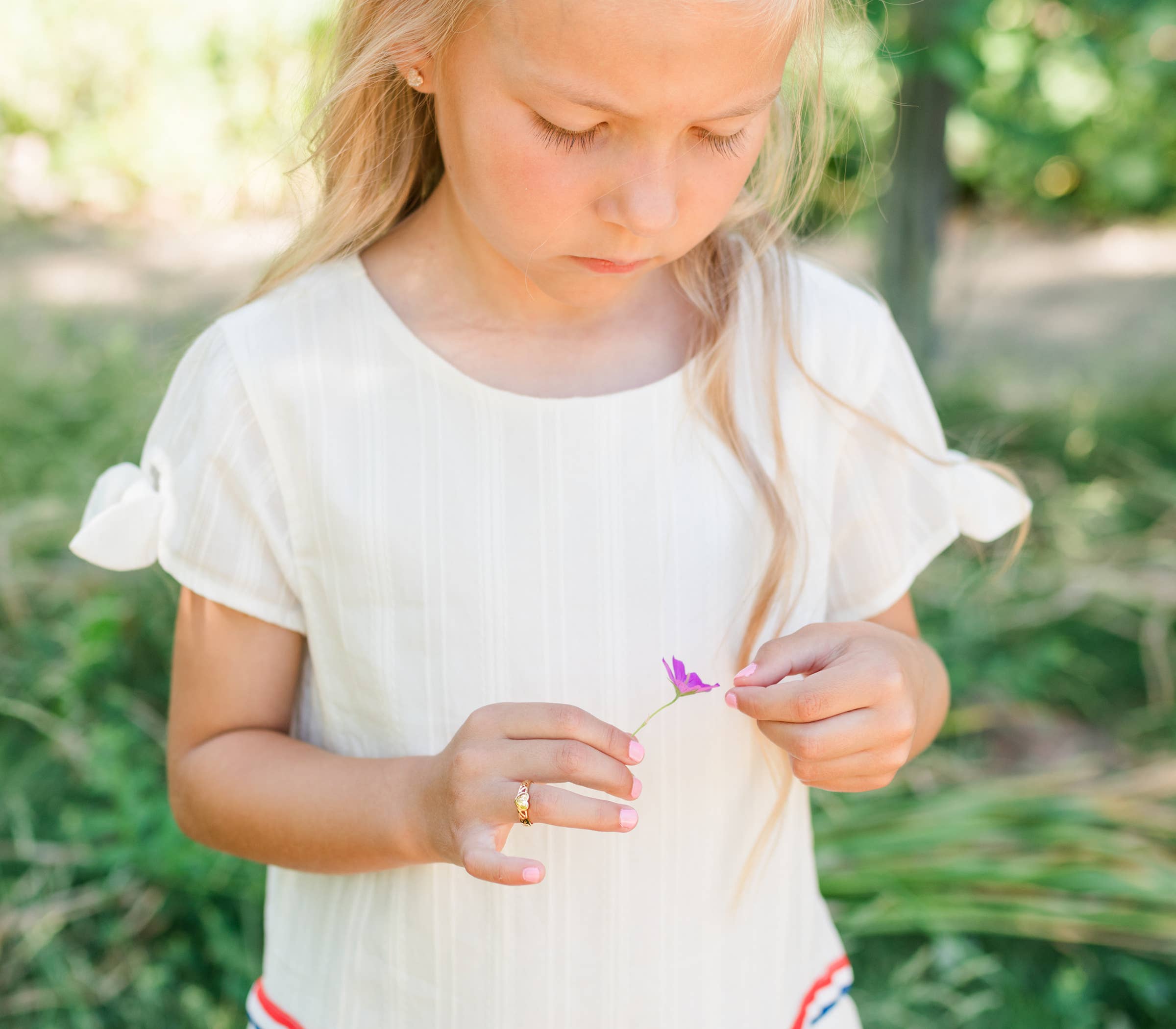 Cherished Moments - Wholesale Band/Stacked Ring - Gold-Plated Heart Baby Ring for Kids and Little Girls4