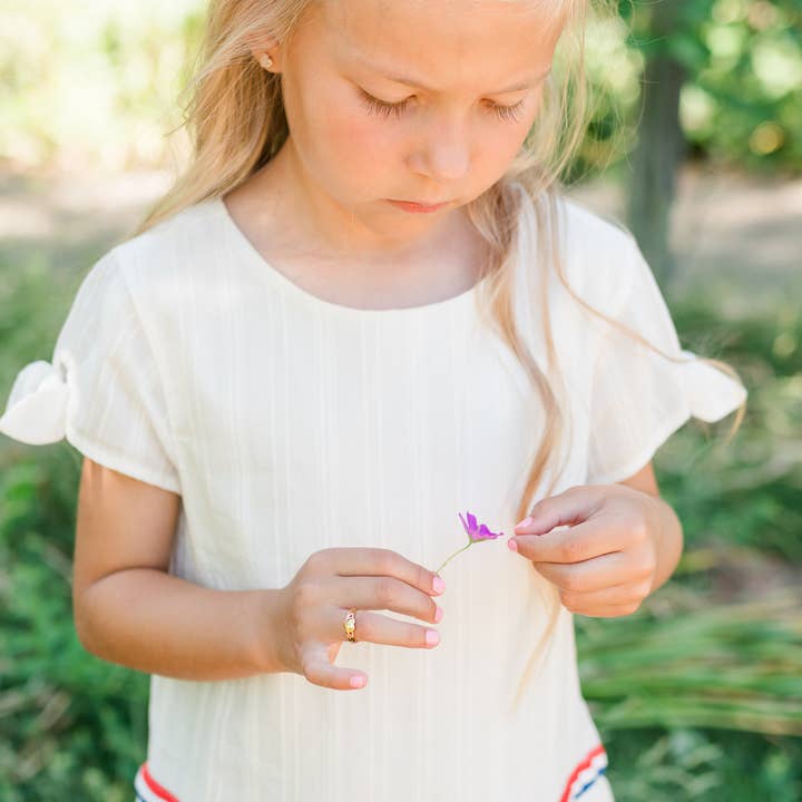 Cherished Moments - Wholesale Band/Stacked Ring - Gold-Plated Heart Baby Ring for Kids and Little Girls4