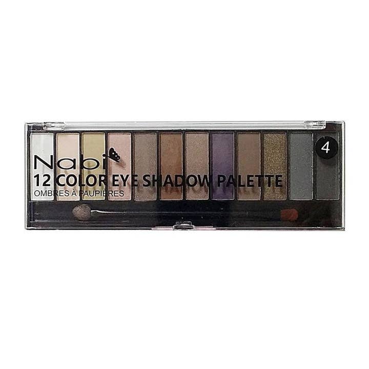 Nabi Cosmetic - Wholesale Eyeshadow Palette - A502(04) - 12COLOR EYESHADOW PALETTE 12PCS DISPLAY SET1