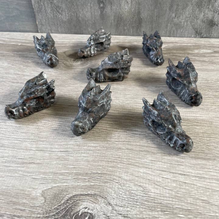 Keystone Crystals - Vente Pierre et cristal de spiritualité - Crânes de dragon en pierres précieuses – Sculptures en cristal en gros26