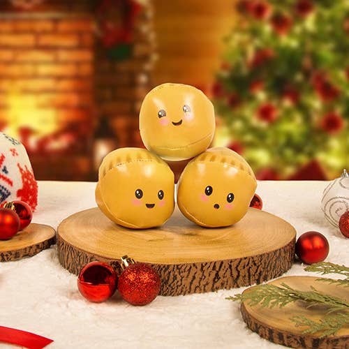 Christmas Mince Pie Juggling Balls for wholesale by Fizz Creations Ltd - UK