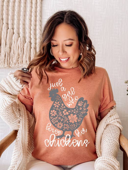 Just a girl who loves chickens for wholesale by Julie Jersey Designs