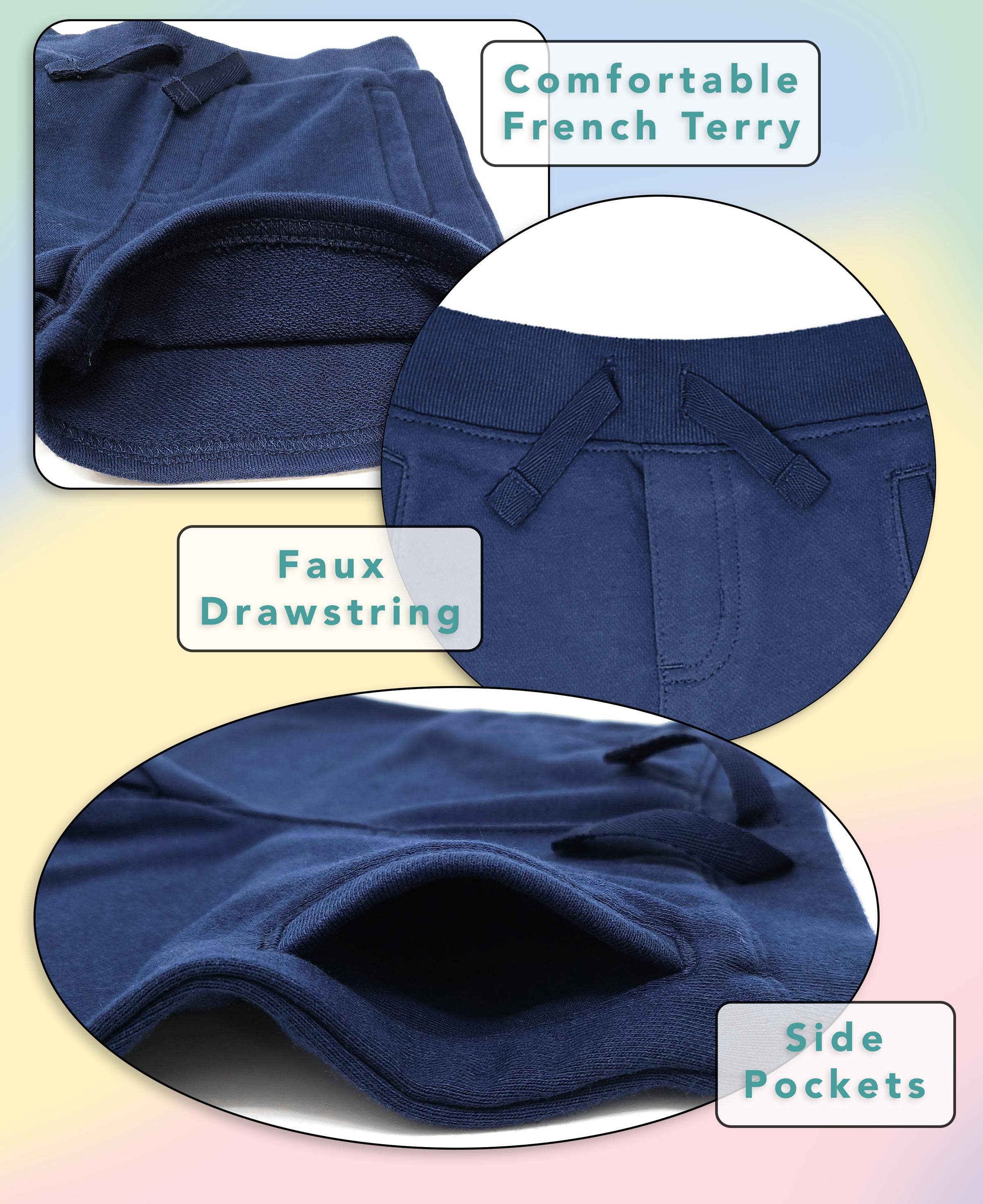 I-Wear Brands - Wholesale Shorts - Kids - Toddler's French Terry Cotton Shorts With Pockets7