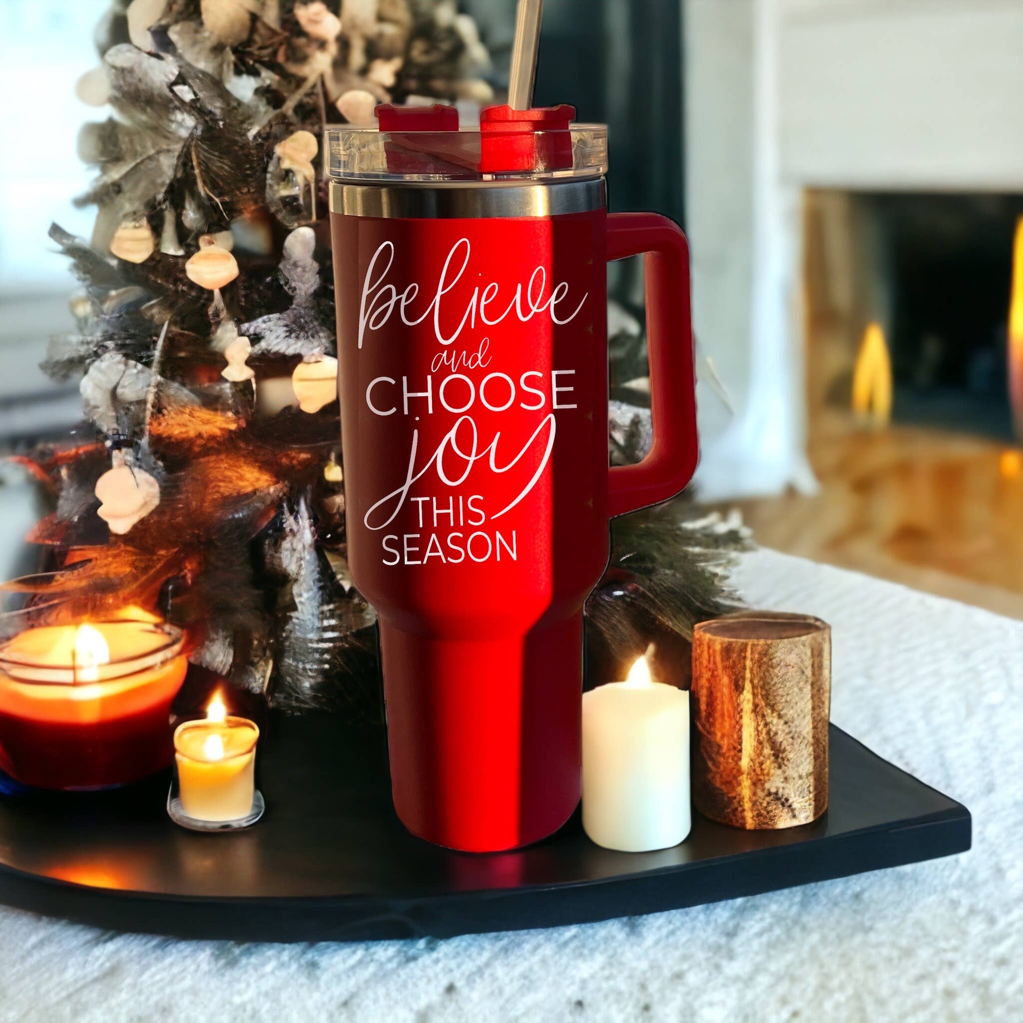 Gia Roma - Wholesale Insulated Mug/Tumbler - Funny Christmas Coffee Mugs, Red Holiday Tumblers With Straw23