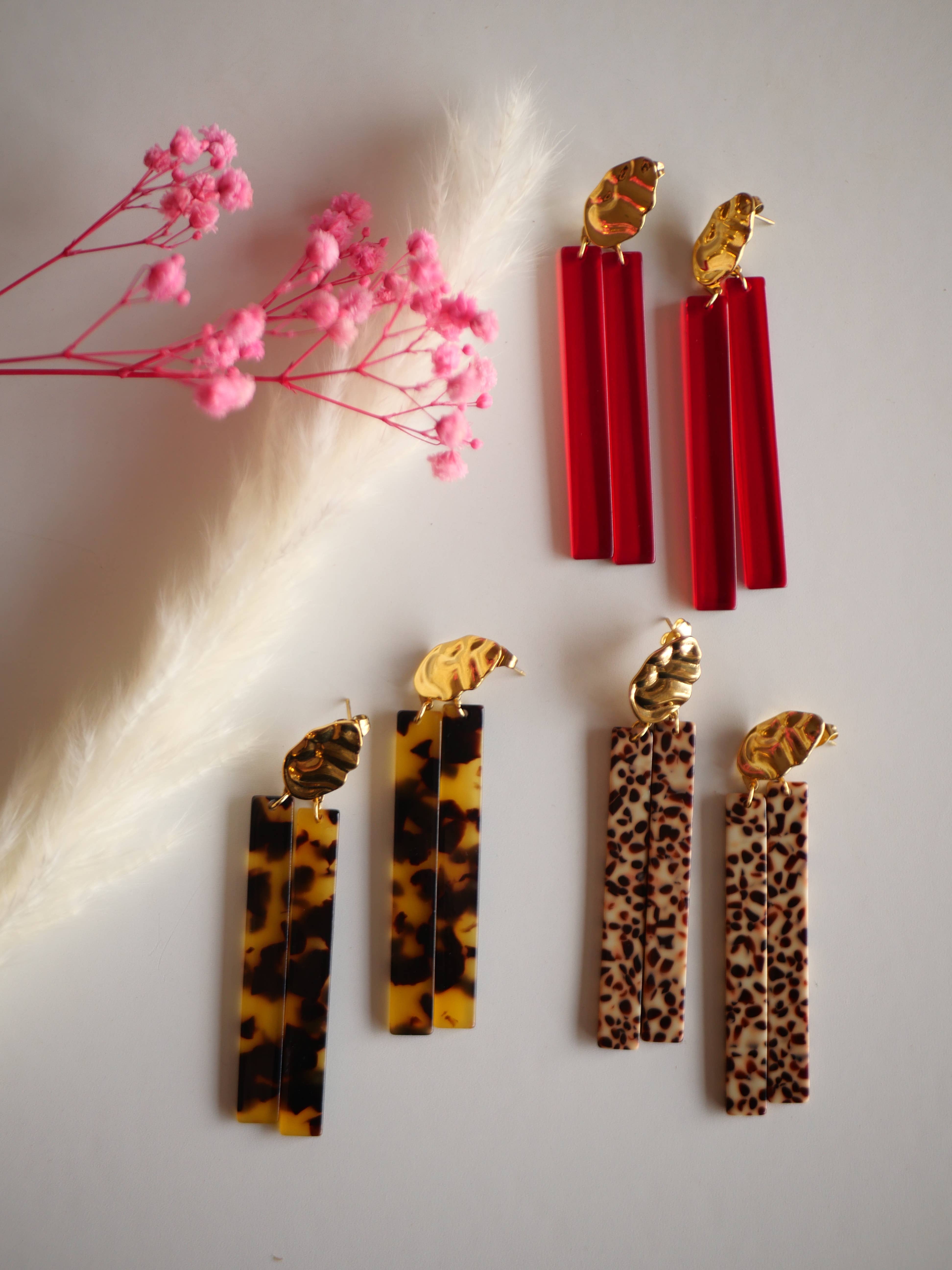 Azeria Création - Vente Boucles d'oreilles pendantes - Boucle d'oreilles Evie2