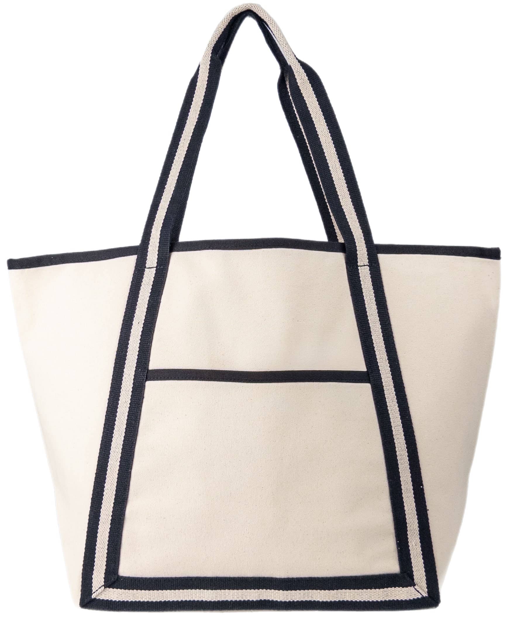 US Bags - Wholesale Tote Bag - Women's - Heavy Duty Seaside Canvas Boat Tote Bag | Beach Travel Daily0