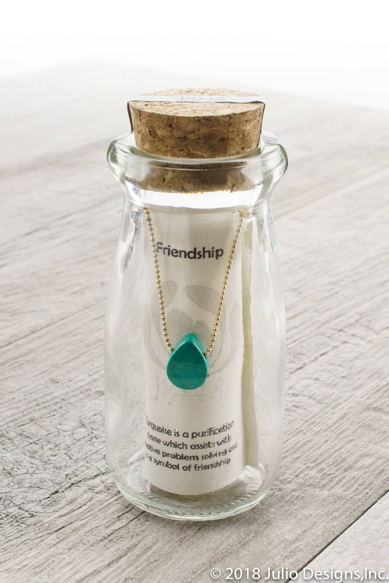 Julio Designs – Großhandel Kette mit Anhänger/Charm – Parfait-Halskette mit Edelstein, verpackt in einem Glasgefäß17