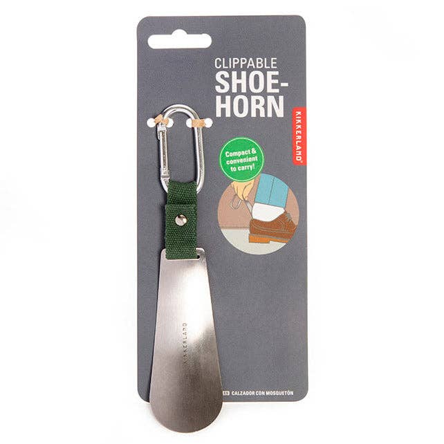 Clippable Shoehorn for wholesale by Kikkerland Design Inc