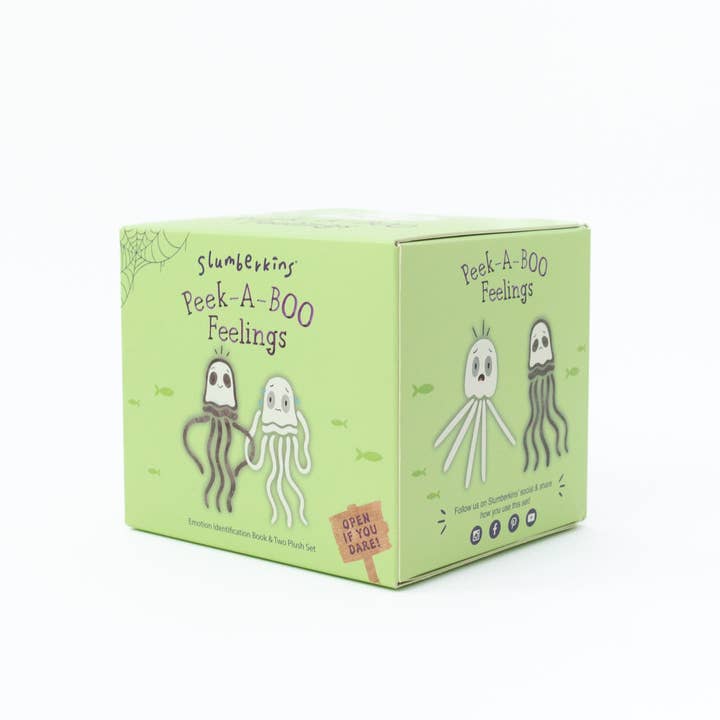 Slumberkins Inc. - Wholesale Stuffed/Plush Toy - Kids & Baby - Peek-A-BOO Feelings Jellyfish Set2