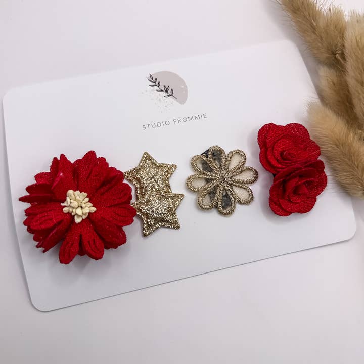 Studio Frommie - Wholesale Hair Pin - Set of non-slip Christmas hair clips - 10
