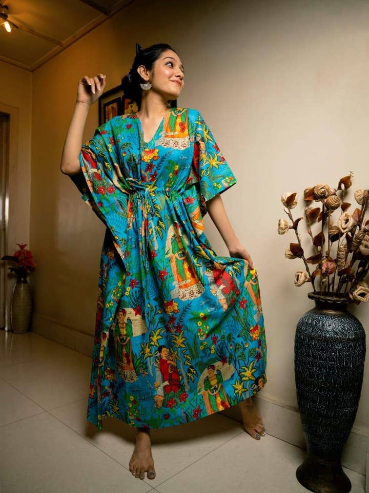 AMRANIS - Wholesale Kaftan - Women's - Fit up to 5XL Cotton Kaftan6