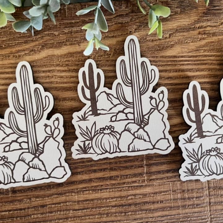 Desert magnet, cactus magnet, mountains magnet, Desert for wholesale by Davenport Lane
