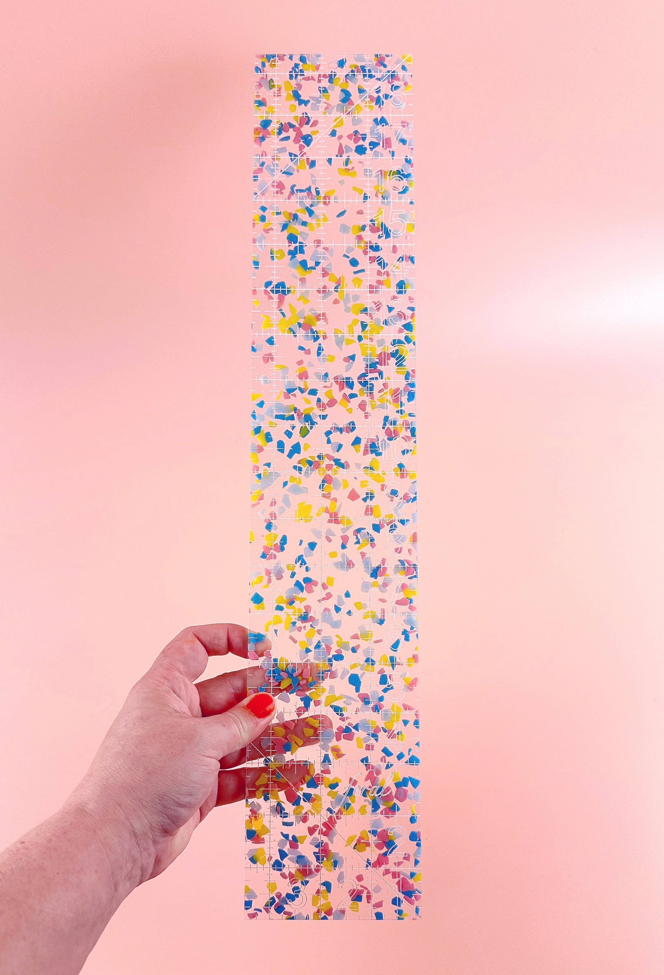 Feral Notions - Wholesale Craft Tool - Fat Quarter Quilting Ruler 0