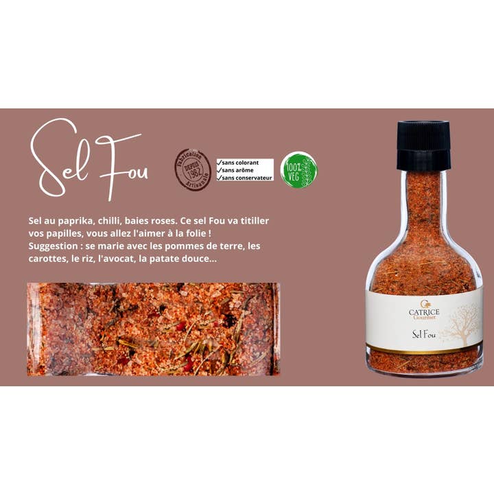 Grof Zout Stapelbare Molen 270g voor wholesale door CATRICE GOURMET