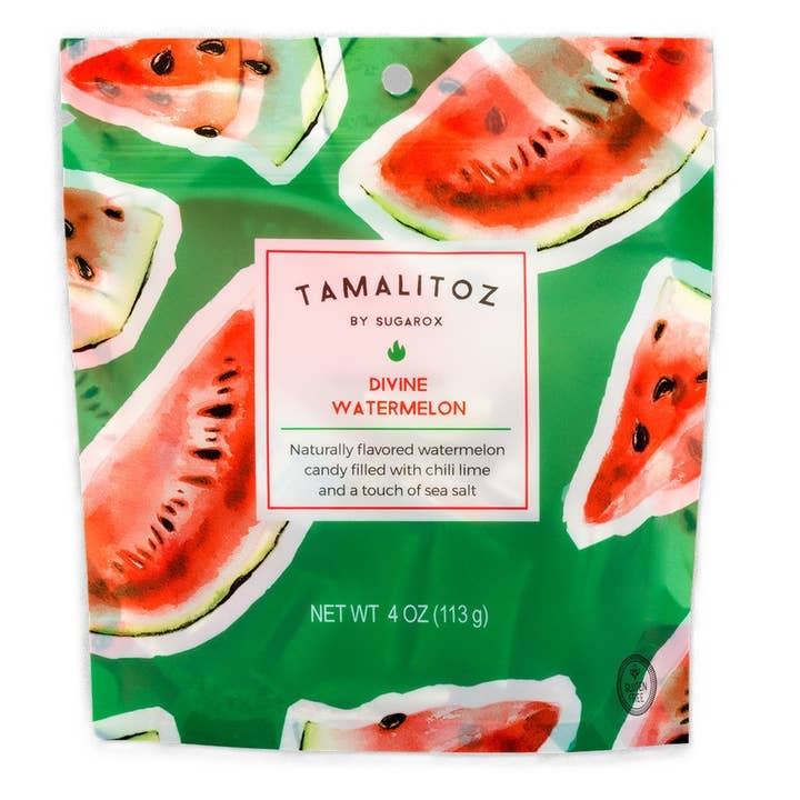 Tamalitoz Bonbons Durs Pastèque Divine 4oz, 12ct pour la vente par Grandpa Joe's Candy Shop