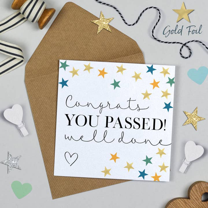 Michelle Fiedler Design – wholesale Congratulations card – Manhattan Congrats You Passed!