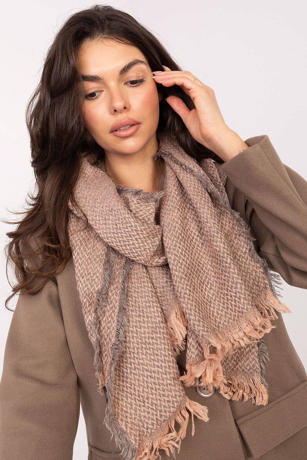pink Scarf Model 219617 AT for wholesale on Faire3