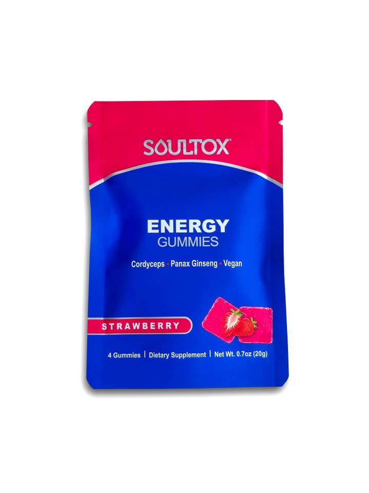 Soultox Energie Gummies - Aardbei voor wholesale door Lucky Soul