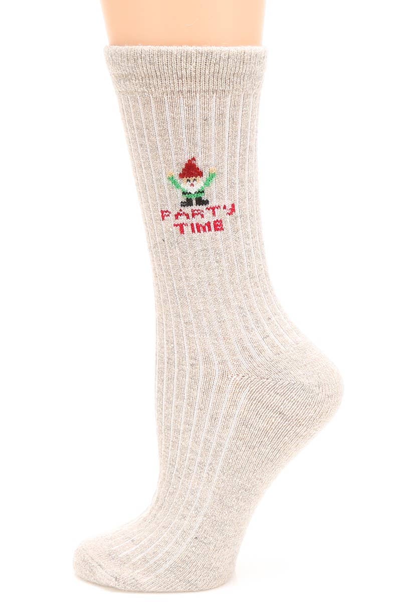  MERRY Women's Christmas Wool Blend Crew Socks for wholesale on Faire16