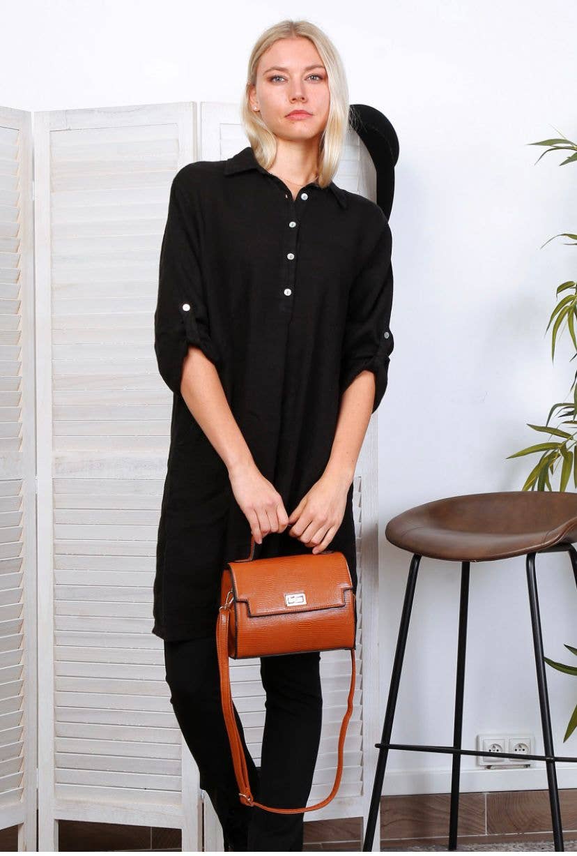 LÉA & LUC – Engroshandel Kjole - Dame – Korte kjoler i 100% hør REF. 135118