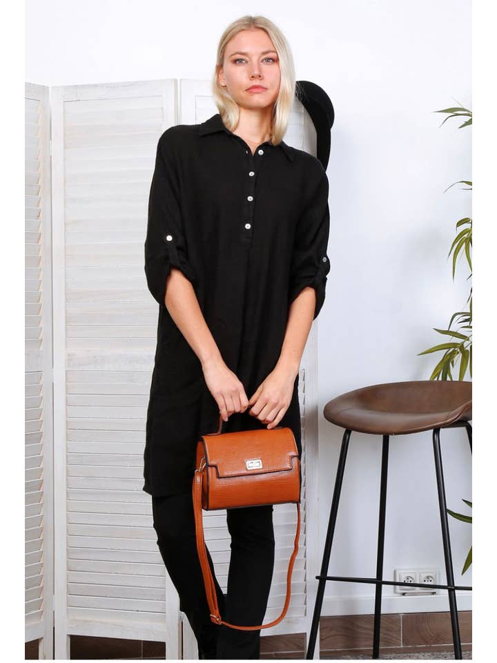 LÉA & LUC – Engroshandel Kjole - Dame – Korte kjoler i 100% hør REF. 135118