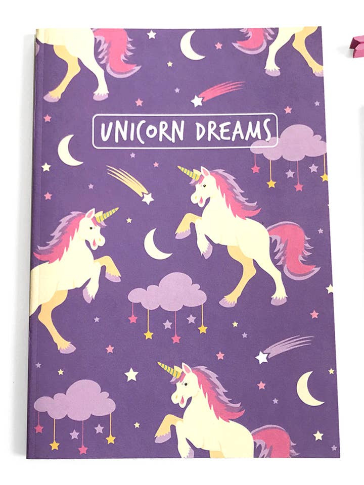 Softcover Notebook - Unicorn Dreams for wholesale by The Imagination Spot