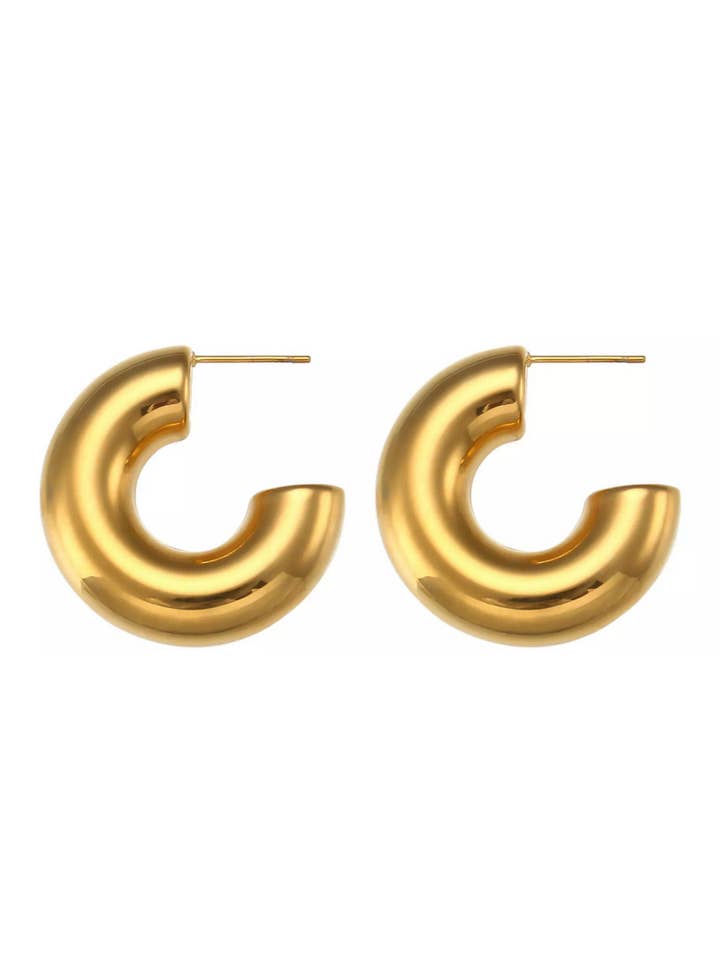 Dani Hoops Hypoallergenic Water Resistant for wholesale by Hjane Jewels