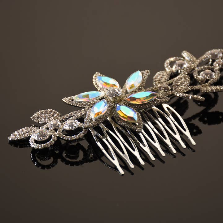 Pente de cabelo de strass CO0302 por atacado de FH2