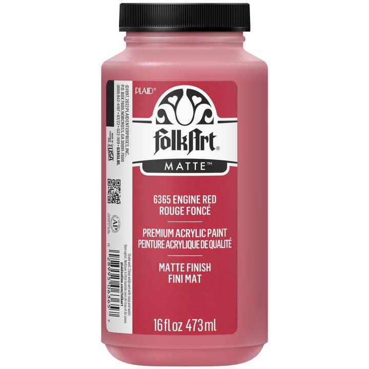 Plaid Crafts - Wholesale Acrylic Paint - FolkArt Matte Acrylic Paint 8 oz and 16 oz