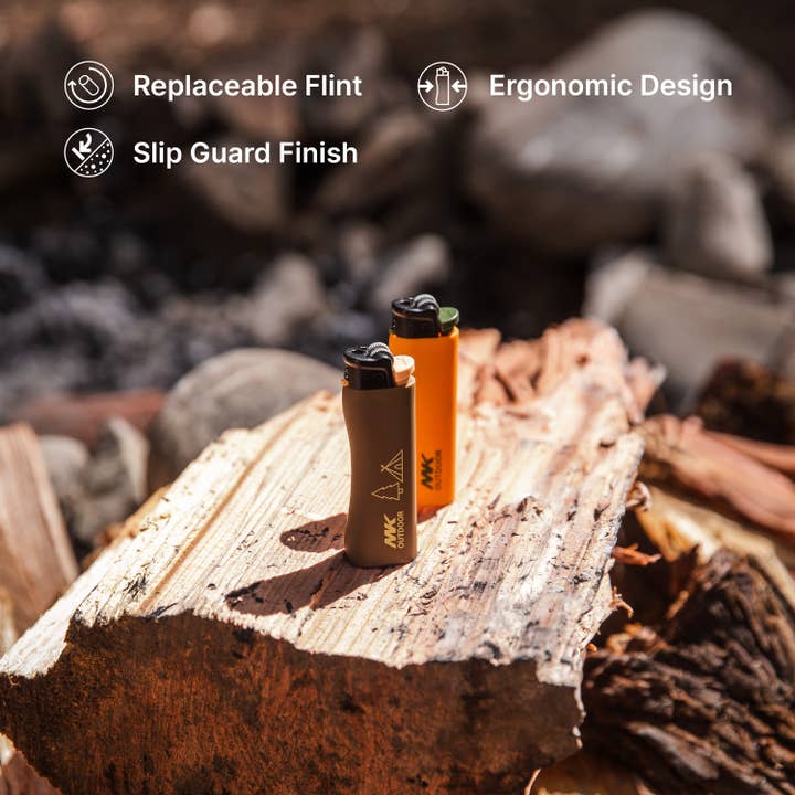 MK Lighter Company – Engroshandel Lighter – MK Lighter Outdoor Series, øko-sæt, almindelig flamme, flint 2