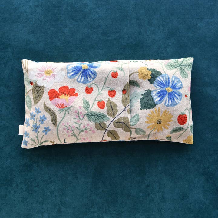 Minor Thread - Vendita all'ingrosso Cuscino ortopedico/per spa - Strawberry Fields - Cuscino per occhi oversize in tela, naturale6