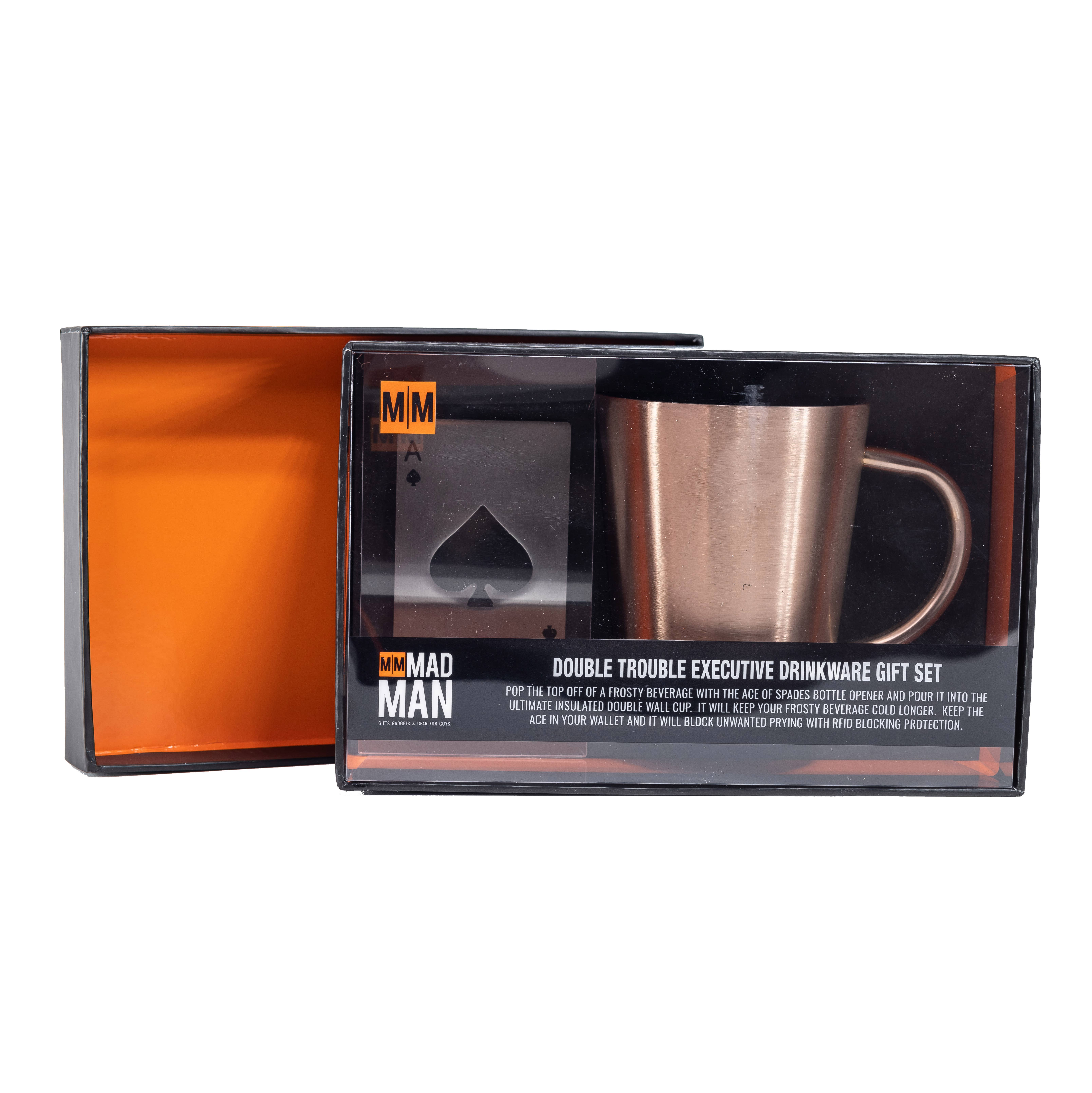 Mad Man - Wholesale Coffee Mug - Double Trouble Executive Drinkware Gift Set4