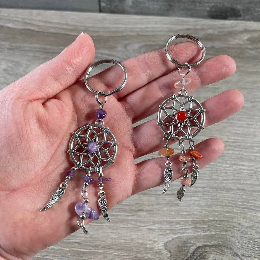Keystone Crystals - Wholesale Keychain - Women's - Dreamcatcher Keychains Assorted Gemstones – Spiritual1
